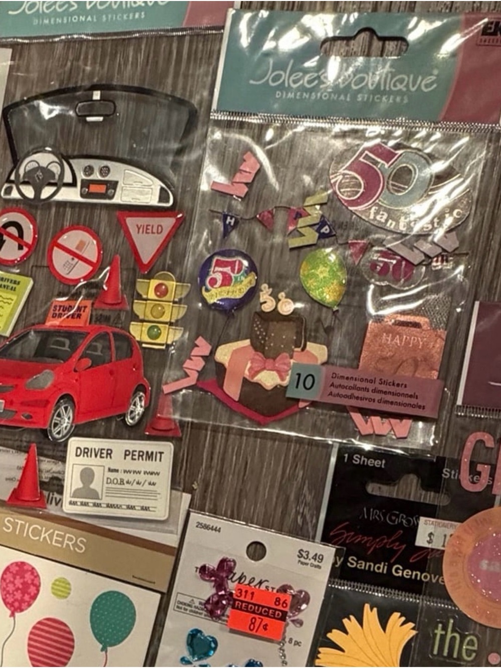 Birthday, every age - scrapbooking lot - Jolee’s Boutique HTF